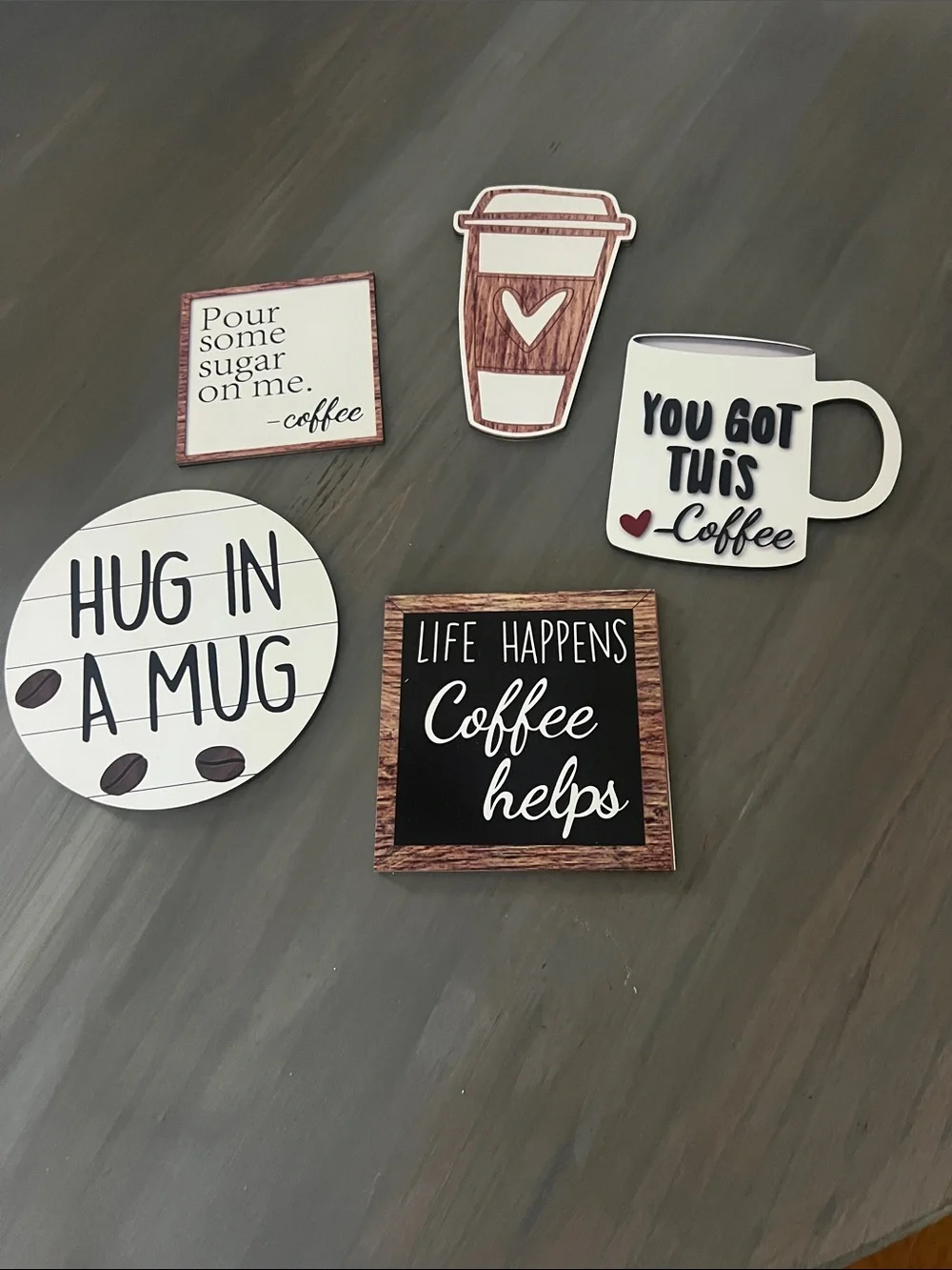 Coffee bar Sign Set - Neutral Coffee Décor